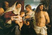 Sebastiano del Piombo La Sainte Famille avec sainte Catherine oil painting picture wholesale